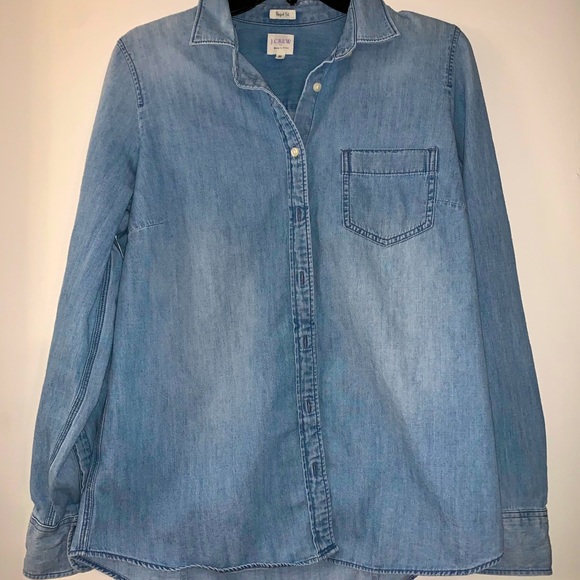 J. Crew Tops - Women’s J. Crew Chambray Shirt Size Medium